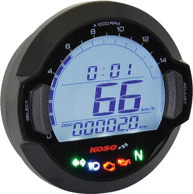 KOSO DL-03SR DIGITAL GAUGE BLACK BEZEL BB642W20