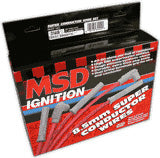 MSD 8.5MM SUPER CONDUCTOR SPARK PLUG WIRE KIT - 4 CYL. PART# 31449 NEW