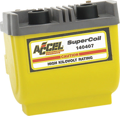 ACCEL DUAL FIRE SUPER COIL YELLOW 2.3 OHM PART# 140407 NEW