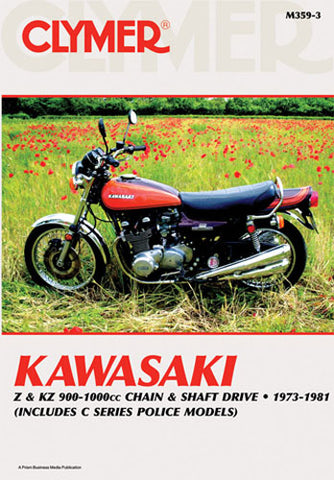 CLYMER 1978-1981 Kawasaki KZ1000C/P Police REPAIR MANUAL M359-3