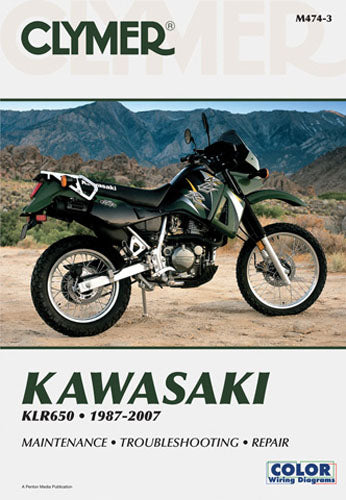CLYMER 1987-2007 KLR650 Kawasaki M4743 MANUAL KAW