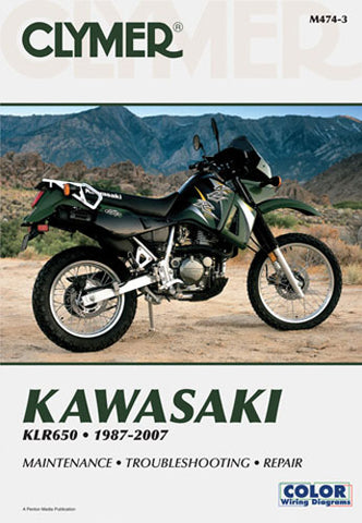 CLYMER 1987-2007 KLR650 Kawasaki M4743 MANUAL KAW