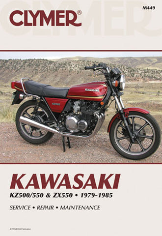 CLYMER 1979-1985 KZ500 550 & ZX550 Kawasaki M449 MANUAL KAW 79-85