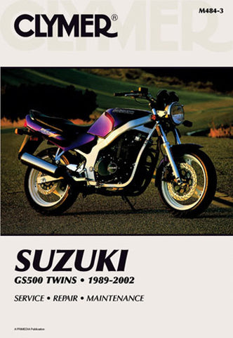 CLYMER 1989-2002 GS500 Twins Suzuki M4843 MANUAL SUZ 89-02