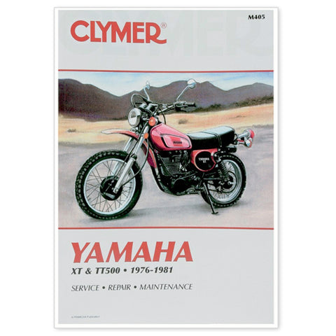 CLYMER 1976-1981 XT & TT Singles Yamaha M405 MANUAL YAM 76-81