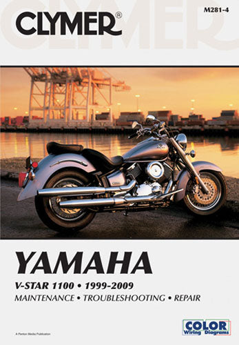 CLYMER 2002-2009 Yamaha XVS1100AT V Star 1100 Silverado REPAIR MANUAL M281-4