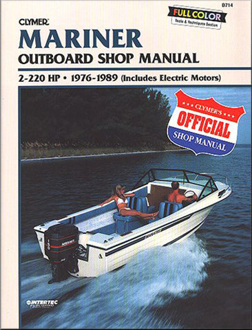 CLYMER B714 MANUAL MARINER 2-220 HP OB 1976-1989
