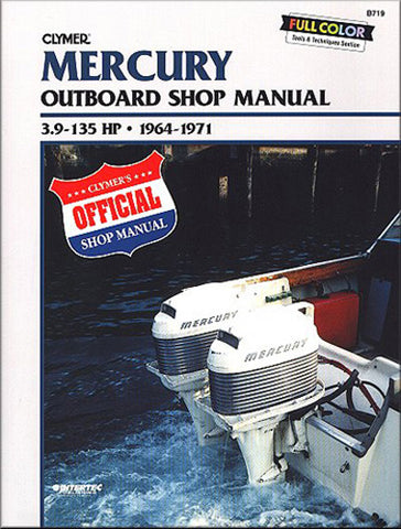 CLYMER B719 MANUAL MERCURY 3.9-135HP OB 64-1971