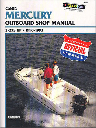 CLYMER B722 MANUAL MERCURY 3-275 HP OB 90-1993