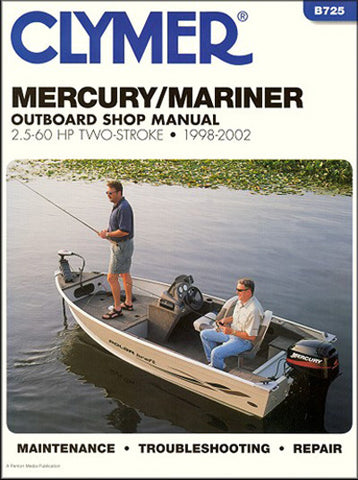 CLYMER B725 MANUAL MRCRY MRNE2 2.5-60HP 1998-02