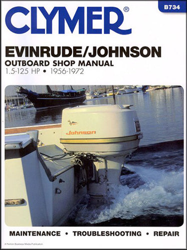 CLYMER B734 MANUAL EVIN JHNSN 1.5-125 HP OB 56-72
