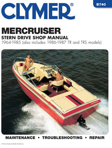 CLYMER B740 MANUAL MERCRUISER STRNDRV 64-1985