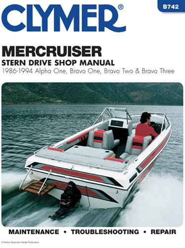 CLYMER B742 MANUAL MERC STRN DRV 86-94 A1 B1 B2 B3