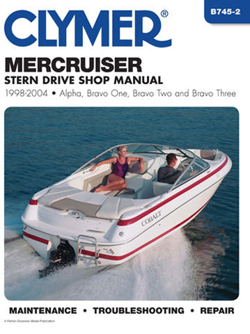 CLYMER B7452 MANUAL MERCRUISER STERN DRIVE 98-04