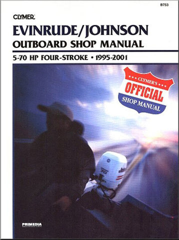 CLYMER B753 MANUAL JHNSN EVNRD FOUR-STROKE OB 95-01