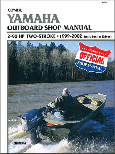 CLYMER CLYMER MANUAL YAMAHA 2-STROKE2-90HP OB 99-02 B786