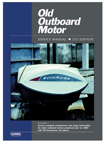 CLYMER OOS2 MANUAL OLD OUTBOARD MOTOR SERVICE V 2 1969