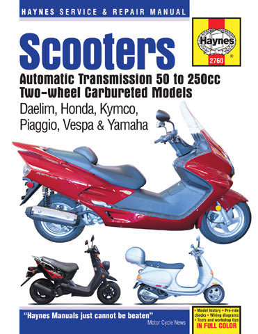 CLYMER SCOOTERS HAYNES MANUAL M2760