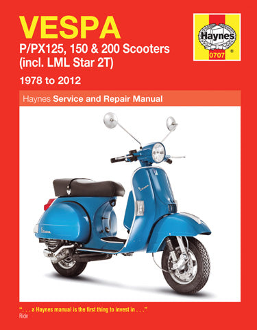 CLYMER VESPA HAYNES MANUAL M707