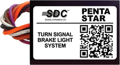 SDC PENTA-STAR TURN SIGNAL BRAKE LIGHT SYSTEM 2-1/4X1-5/8X5/8" 1007