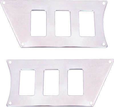 MODQUAD DASH 6 SWITCH PLATE (POLISHED) PART# RZR-SP6-1K NEW