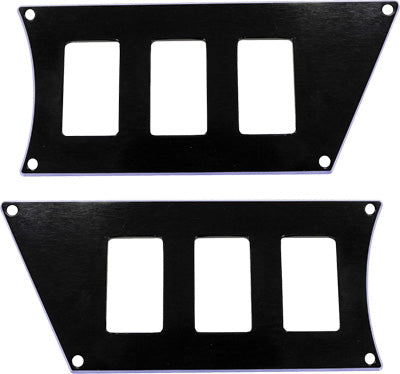 MODQUAD DASH 6 SWITCH PLATE (BLACK) PART# RZR-SP6-1K-BLK NEW