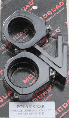 MODQUAD A-PILLAR LIGHT MOUNT (BLACK) PART# RZR-LMAP-BLK NEW