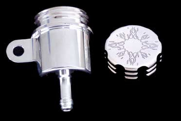 MODQUAD REAR BRAKE RESERVOIR W/CAP (SCALLOPED PLAIN) PART NUMBER RBR1-4S