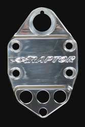 MODQUAD HANDLEBAR CLAMP W/KEY & LIGHTS (POLISHED LOGO) HC1-RLG