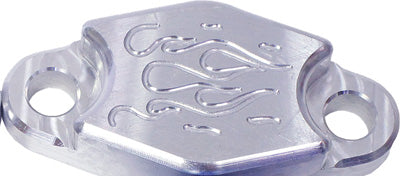 MODQUAD BRAKE BLOCK OFF PLATE (FLAME) PART# PB-F NEW