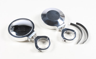 MODQUAD BILLET SIDE MIRRORS ROUND POLISHED 1.75" PART# SIDE