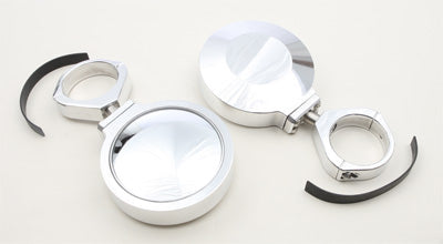 MODQUAD BILLET SIDE MIRRORS ROUND POLISHED 2" PART# SIDE-2