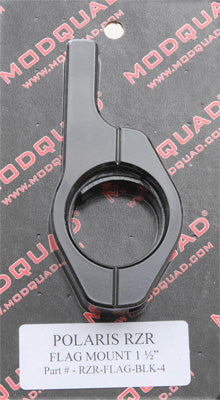 MODQUAD HORIZONTAL BAR FLAG MOUNT BLACK 1.5 PART# RZR-FLAG-BLK-4 NEW