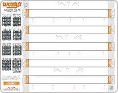 WOODYS 286T-TEMP STUDDING TEMPLATE 2.86 PITCH 2 PLY