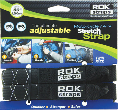 ROKSTRAPS ROK MC BLK/REF 18"-60"X1" ROK10050