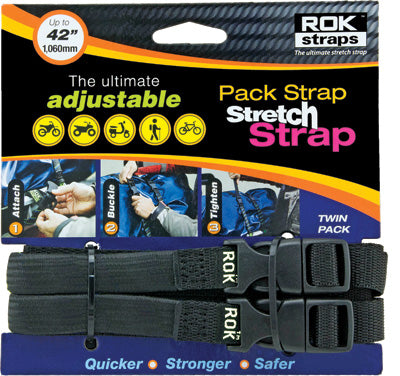 ROKSTRAPS ROK PACK BLK 12"-42"X5/8" ROK10314