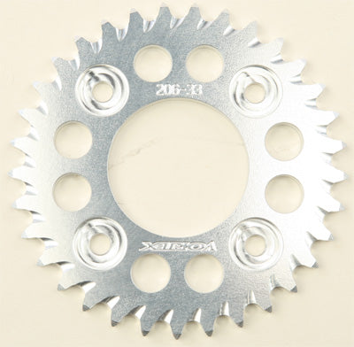 VORTEX STANDARD REAR ALUMINUM SPROCKET SILVER 33T 206-33