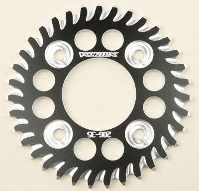 VORTEX CAT5 REAR ALUMINUM SPROCKET BLACK 35T 206ZK-35