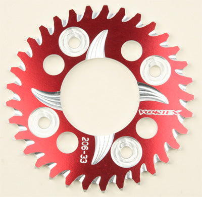 VORTEX CAT5 REAR ALUMINUM SPROCKET RED 33T 206ZR-33