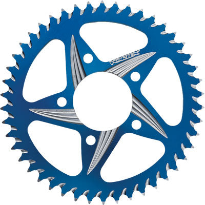 VORTEX CAT5 REAR ALUMINUM SPROCKET BLUE 46T PART NUMBER 526AZB-46
