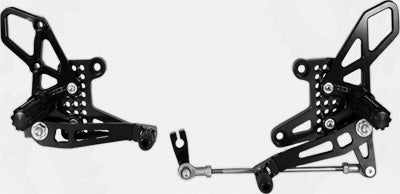 VORTEX REAR SET (BLACK) PART# RS203K NEW