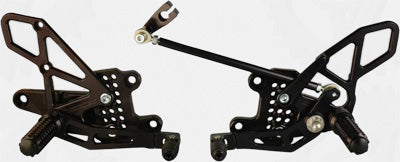 VORTEX REAR SET (BLACK) RS273K