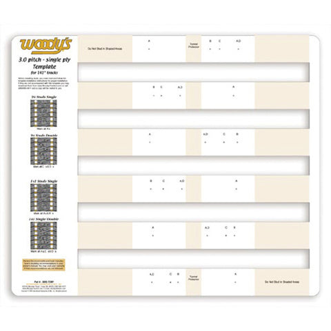 WOODYS 300S-TEMP TEMPLATE 3.0 PITCH TRACK