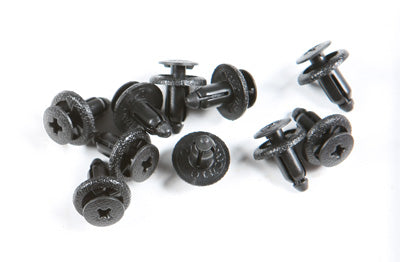 SPI PLASTIC PUSH RIVET FENDER CLIPS 10/PK PART# AT-04293