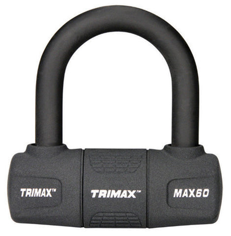 TRIMAX MAX60BK MULTI-PURPOSE DISC CABLELOCK U-LOCK BLACK