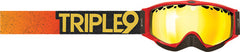 TRIPLE 9 SAINT GOGGLE RED/YELLOW W/ YELLOW LENS PART# 37-2316