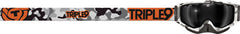 TRIPLE 9 SWITCH GOGGLE SNOW CAMO ORANGE W/ POLARIZED SMOKE LENS PART# 37-2357