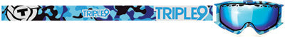TRIPLE 9 SWITCH GOGGLE BLUE CAMO W/ BLUE MIRROR/AMBER LENS PART# 37-2358