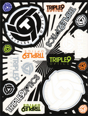 TRIPLE 9 LOGO STICKER SHEET PART# T-9 STICKER SHEET NEW