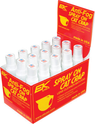 CAT CRAP ANTI-FOG LENS CLEANER SPRAY ON 1OZ 15/PK DISPLAY 10851